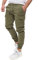 PITTMAN Darius - Herren Cargohose Mit Taschen - Arbeitshosen Männer - Security Hose - Cargohose, Grün (Deep Lichen Green 180312), W36/L32