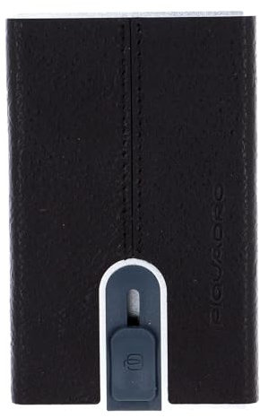 PIQUADRO Black Square Porta carte di credito RFID pelle 6 cm