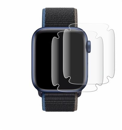 BROTECT 2 Stück Full-Cover Schutzfolie für Apple Watch Series 6 / SE (40 mm) Full-Screen Displayschutz-Folie [3D Curved, Kristall-Klar]