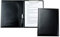 DELMON VARONE - Personalisierbare Klemmbrett Mappe DIN A4 Cambridge Top Grain Leder Schwarz - Organizer Klemmbrettmappe mit Blockklemme, Stiftschlaufe & Steckfächer - Echtleder Mappe mit Stifthalter
