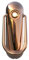 Sweet by Ultion Two-Part Door Knocker with Spyhole - Matching Door Furniture Available (Rose Gold)