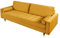 invicta INTERIOR Elegantes Design 3er Sofa Cozy Velvet 220cm senfgelb Samt Federkern Couch Dreisitzer