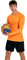 vf VFIT Kompressionsshirt für Herren, langärmelig, Sport, Fitness (S, Orange)