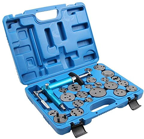 Topolenashop 23 Pezzi Set di arretratore ad Aria compressa per pistoncini dei Freni/Freno utensile Pneumatico Arretratore Pneumatico ad Aria per pistoncini Freni 23 PZ Montaggio smontaggio