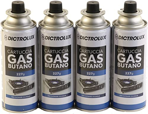 Mediablue Gaskartusche 227g Butan Campinggas Brenner Kocher Gas Kartuschen (4)