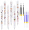 Vicloon Radierbarer Kugelschreiber,6 Stück Kawaii Gel Stift, mit 6 Nachfüllungen, Erasable Pen 0.5mm, Gelschreiber Radierbar für Kinder Skizzieren, Zeichnen, Schule, Bürobedarf(Bär)