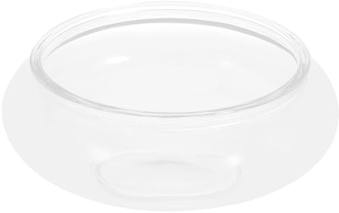 Operitacx Vaso per Fiori Lotus Bowl, Ciotola Rotonda per Fiori di Loto da 6 Pollici, Ciotola Trasparente per Ninfee, Ciotola Decorativa per Piante Grasse Idroponiche, Pesci, Decorazioni per la Casa