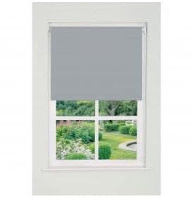 Plain Straight Edge Daylight Roller Blind (165cm Drop) 130cm Light Grey