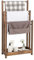 LIFEZEAL Handtuchständer Stehend, Duschtuchhalter Handtuchhalter aus Holz, Badetuchhalter Freistehend mit 3 Handtuchstangen & Ablage, Standhandtuchhalter 3-armig für Bad, Braun