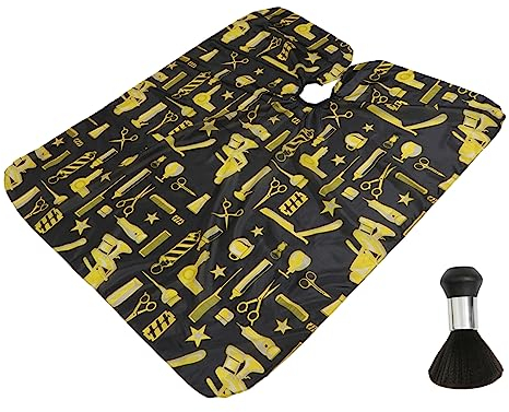 FRCOLOR 2pcs Static Cloth Brush Set for Salon Hairdressing Cape Neck Duster for Barber Kit and Hair Styling