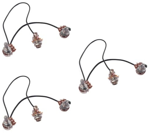 HEMOTON 9stücke Ak Bk Potentiometer Gitarre Und Bass Splined Pot Mit Grobem Knurling Audio-taper Ersatzteile Für Lautstärke Und Toneinstellungen