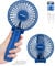 TriPole Handheld Fan Rechargeable, Foldable Battery USB Fan, Personal Pocket Fan, 3-Speed Mini Handheld Desk Fans, 180°Adjustable Portable Fans for Indoor, Camp, Sport, Shop-Navy Blue