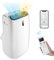 GOPLUS 14000 BTU Klimaanlage mit Abluftschlauch, 5 in 1 mobiles Klimagerät: Kühlen, Heizen, Entfeuchten, Belüften, Schlafmodus | für Raumgröße bis 30㎡ | 24H-Timer | App/Fernbedienung (14000BTU)