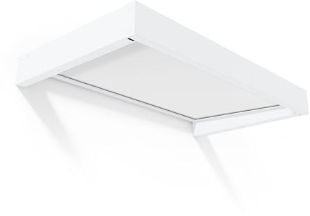 Canopia by Palram - Toldo de puerta de entrada (95 x 160 cm), color blanco, Vierteaguas Anti Lluvia Protector Puerta Exterior