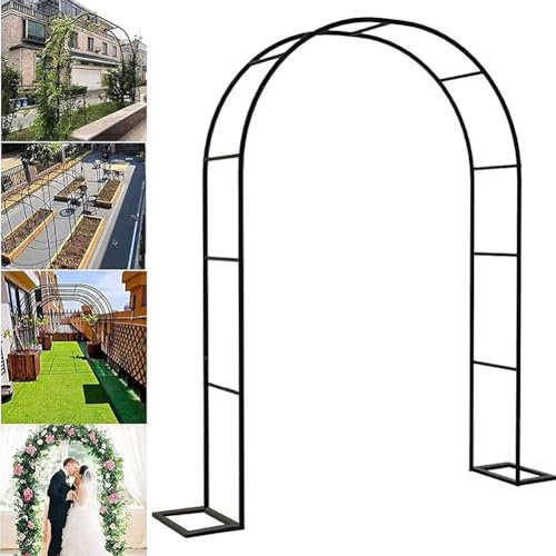 YYLDPFDC Arche Jardin Fer Forgé en Metal Arche À Rosier pour Plante Grimpante Metal Arceau À Rosiers Plantes Tour Terrasse Extérieure Plante Escalade Décorative Arche De Mariage Fleurs Décorations