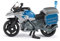 siku 1551, BMW Polizeimotorrad, Metall/Kunststoff, Blau/Silber, Spielzeug-Motorrad für Kinder, Blaulicht, Beweglicher Lenker und Ständer