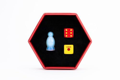 FanRoll kompatibel mit Catan Premium Robber & Metal Dice Set, Opalite