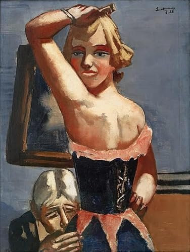 Famous Max Beckmann Poster '' Wardrobe '' Canvas Painting Abstract Women Wall Art Max Beckmann Prints for Home Decor Pictures 40x60cm No Frame