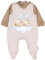 TupTam Baby Mädchen Jungen Strampler mit Langarmshirt Aufdruck Spruch 2 teilig, Farbe: Bärchen auf der Wolke Beige, Größe: 56