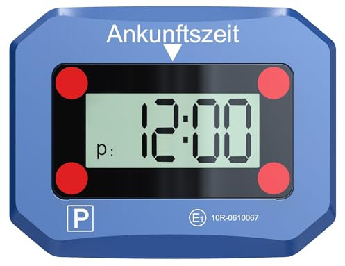 Instyle Energy 2er Set Elektronische Parkscheiben Elektronische Parkuhr Auto Elektronische Parkuhr mit Zulassung Elektronische Parkscheibe mit Zulassung