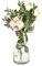 Giessle® Beste Oma Vase Geschenk (Farbe wählbar) Blumenvase Tischvase Geburtstag Glasvase (Oma transparent)