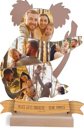 Koala Geschenk personalisiert - Foto Geschenk Holzbild - Koala Geschenke,Australien Urlaub, Koala Geburtstagsgeschenk, Koala Geschenke zum Geburtstag, Fotomosaik