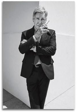 WAWYY Harrison Ford, cooles Poster, coole Kunstwerke, Gemälde, Wandkunst, Leinwanddrucke, hängendes Bild, Heimdekoration, Idee, 60 x 90 cm
