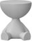 LOVIVER Table d'Appoint Créative de Boisson avec Plateau de Rangement, Chevet PE Léger et Durable, Table de Bout Supporte Jusqu'à 10 kg pour Petit Espace, Bureau, Salon ou Jardin, Gris