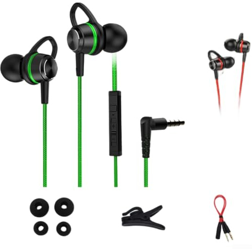 Cuffie Gaming 7.1 Surround Sound con Microfono Staccabile, Audio 3D e Bassi Potenti per PC, Compatibilità Multiplatforma, Cavo 1.2m(C)