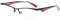 VEVESMUNDO Herren Metall Lesebrillen Halbrand Sportlich Design Hochwertige Computerbrille Halbrahmen Lesehilfen Brillen +1.0 +1.5 +2.0 +2.5 +3.0 +4.0 (+2.5, Schwarz und Rot)
