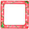 BESTOYARD Weihnachten Aufblasbare Rahmen Photo Booth Props Blow Up Party Requisiten Partei Selfie Bilderrahmen für Weihnachtsfeier (71 cm x 71 cm)