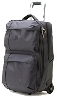 BIBA Reisekoffer mit Rollen Unisex aus Polyester+ABS, Großer Koffer mit Trolley Travel Meri G MG28, Griffwagen, Reißverschluss, Polyester+ABS, Farbe Anthrazit