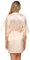 Vlazom Bride Bridesmaid Robes Satin Dressing Gown, Morning of Wedding Day Robes with Rhinestones, B-Champagne for Bridesmaid(Back in Rhinestones),S(UK 6-8)