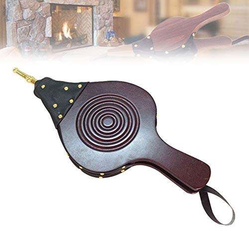 NANANA Manuelle Kamin Gebläse Holz Blasebalg Grillgebläse für Grill Kamin Ofen Holzfeuer Werkzeug, Kamin & Grill, MDF, Eisen, 45x19.5cm