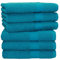 Betz Handtuch 6er Pack Handtücher Set Palermo Größe 50x100 cm 100% Baumwolle - gut trocknend, leichte Qualität - ideal für Sport, Strand, Reisen Farbe Petrol