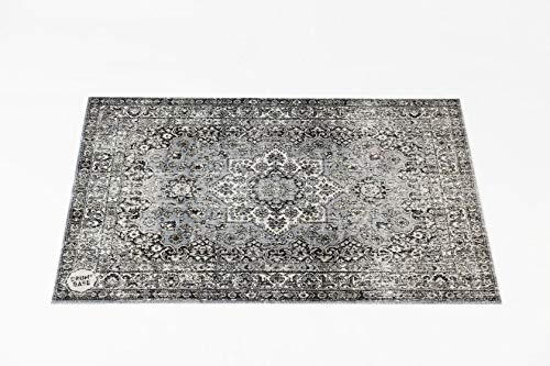 DRUMnBASE Vintage Perser-Stil Bühnenteppich VP130-GRY Grau 4.26' X 3'