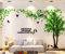 Wandtattoo Baum 3D DIY Wall Stickers Wandaufkleber Wandtattoo Wohnzimmer Schlafzimmer Family Wandsticker für Treppen Halle (Grün Rechts,L-300 * 150cm)