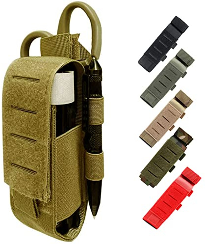 2 Piece Upgrade Laser Cut 1000D Molle Torniquet Pouch, Tactical Medical Tourniquet Pouch Holster