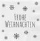 Servietten Frohe Weihnachten schwarz/weiß - Weihnachtsservietten/Weihnachtsdeko/Tischdeko, Anzahl:4er Set, Servietten-Motive Xmas:Frohe Weihnachten