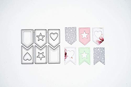 Stanzenshop Stanzschablone Sechs Anhänger, Stanzschablone Weihnachten, Anhaenger Stanzer, Stanzformen, Schablonen, Scrapbooking, Kartenherstellung, DIY, Prägeschablonen