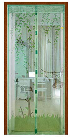 ZJXSNEH Porta Zanzariera Tenda Zanzariera Estiva Cifratura Zanzariera Magnetica Scimmia Verde 90X210cm