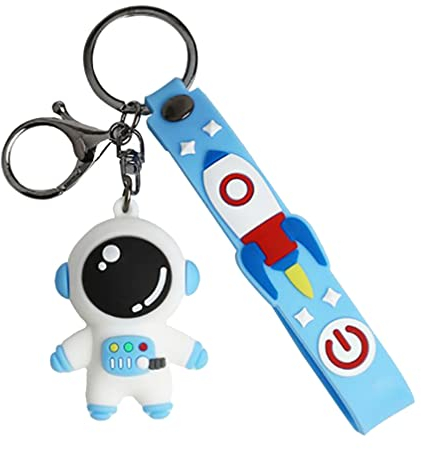 Astronaut Keychain Mond Stern Schlüssel Ring Charme Schlüssel Kette Halter Tasche Charme Anhänger Geschenk für Kinder Männer Frauen Äußere Astronaut Party Favors