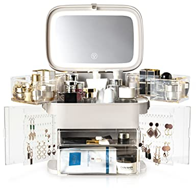 Rio Ultimate Beauty Storage Vanity Case with Touch Dimmable Mirror