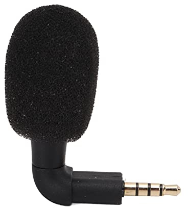 CCYLEZ Mini Omni Directional Microphone, 3.5mm Jack Live Recording Microphone for conferencing, voice recording,360° Surround Radio Portable Mic for Smartphone