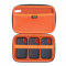 Adada Hard Case for SanDisk 500GB / 250GB / 1TB / 2TB Extreme Portable SSD (Black+Orange, Case for 3 Hard Drives)