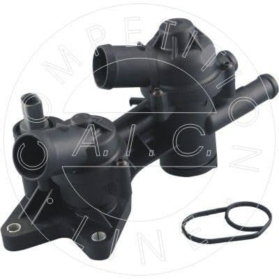 AIC Thermostat Kühlmittel Kühlwasserthermostat mit Gehäuse mit Dichtung mit Sensor mit Thermostat Öffnungstemperatur:87°C für VW Golf V Schrägheck (1K1) TOURAN (1T1, 1T2) Passat Variant (3C5)