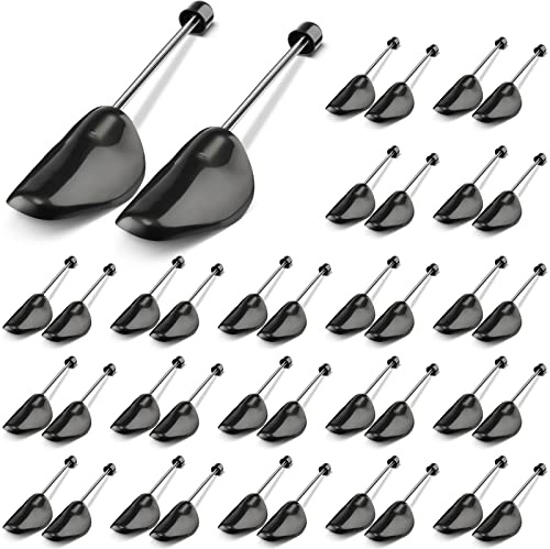 Sieral 20 Pairs Shoe Trees Bulk Spring Shoe Stretcher,Black