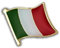 Anstecknadel Flagge Italien schwimmend – Flaggen – schöne Verarbeitung – Anstecknadel – Brosche – Anstecker – EUROPA Pins, One Size, Legierter Stahl