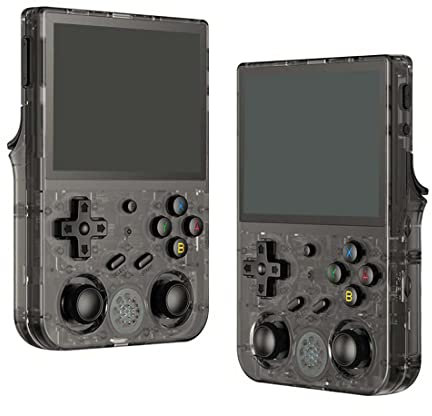 RG353V Retro Arcade Consola de Juegos con 35000 Juegos, 16G+256G, Pantalla IPS de 3,5 pulgadas, WiFi 5G/Bluetooth, Doble Tarjeta TF, Portable Mini RG353V Consola de Juegos de Mano Regalo para Niños y