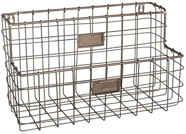 Antic Line Casiers industriels grillagés muraux Industrielle Drahtgitter Wandregal, Color, one Size